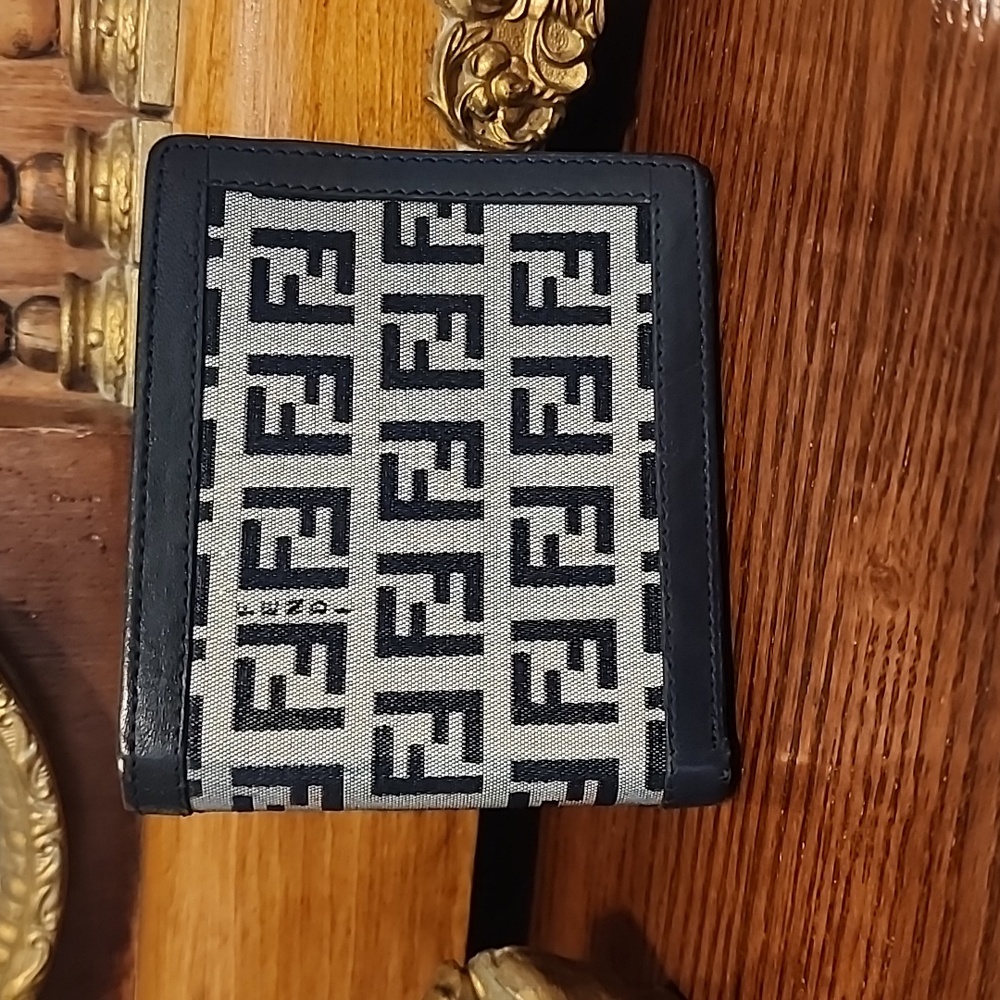 Fendi Blue and Gray Wallet